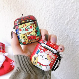 เคสหูฟัง แบบนิ่ม ลายการ์ตูนแมวนําโชค สําหรับ airpods pro gen 2 1 2 pro 3