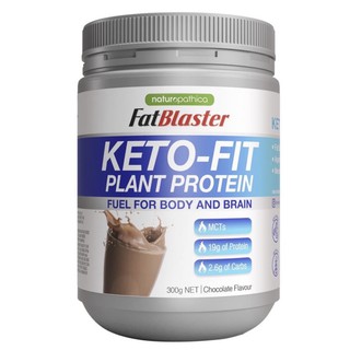 Naturopathica Fatblaster Keto Fit Plant Protein Shake Chocolate 300g(สินค้า pre-order)