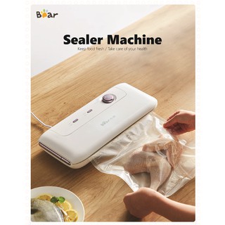 Bear Vacuum Food Sealer Machine Storage Packaging Fresh Kitchen Bags Roll เครื่องซีลอาหาร