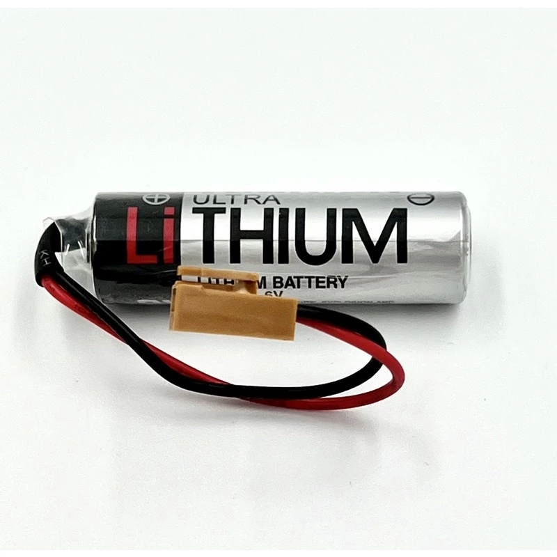 แบตเตอรี่ ER6V/3.6V แจ็คน้ำตาล Lithium Batterry for PLC