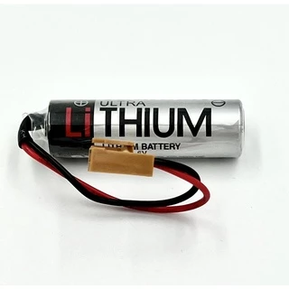 แบตเตอรี่ ER6V/3.6V แจ็คน้ำตาล Lithium Batterry for PLC