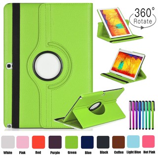 เคสสำหรับเคสโทรศัพท์หนังแบบหมุนได้ 360 องศาสําหรับ Samsung Galaxy Note 10 . 1 P 600 P 601 2014 Edition