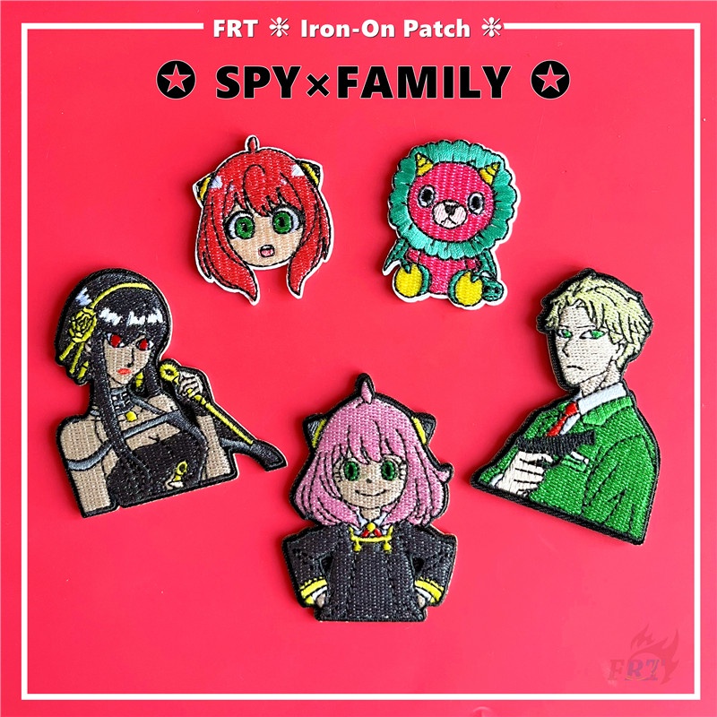Spy×family - แผ่นรีดติดเสื้อ ลายการ์ตูนอนิเมะ แผ่นแพทช์รีดติดเสื้อ DIY 1 ชิ้น (5 แบบ)