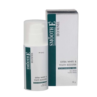 Smooth E Homme Extra White &amp; Youth Booster สมูทอี ครีมบำรุง กระชับผิวหน้า ลดเลือนริ้วรอย สำหรับผู้ชาย ขนาด 50 กรัม 06676