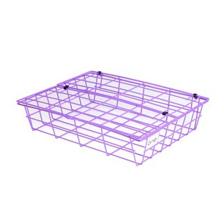 ตะกร้าลวด 78 1ชั้น สีม่วง ONE/Wire basket 78 1-tier purple ONE