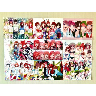 【พร้อมส่ง】q☸✴✑โปสเตอร์อนิเมะ เจ้าสาวผมเป็นแฝดห้า (5 toubun no hanayome) ขนาด A4