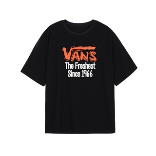 ราคาต่ำสุดVans เสื้อยืดแขนสั้น ผ้าฝ้าย พิมพ์ลาย แฟชั่นสําหรับผู้ชาย และผู้หญิงS-3XL