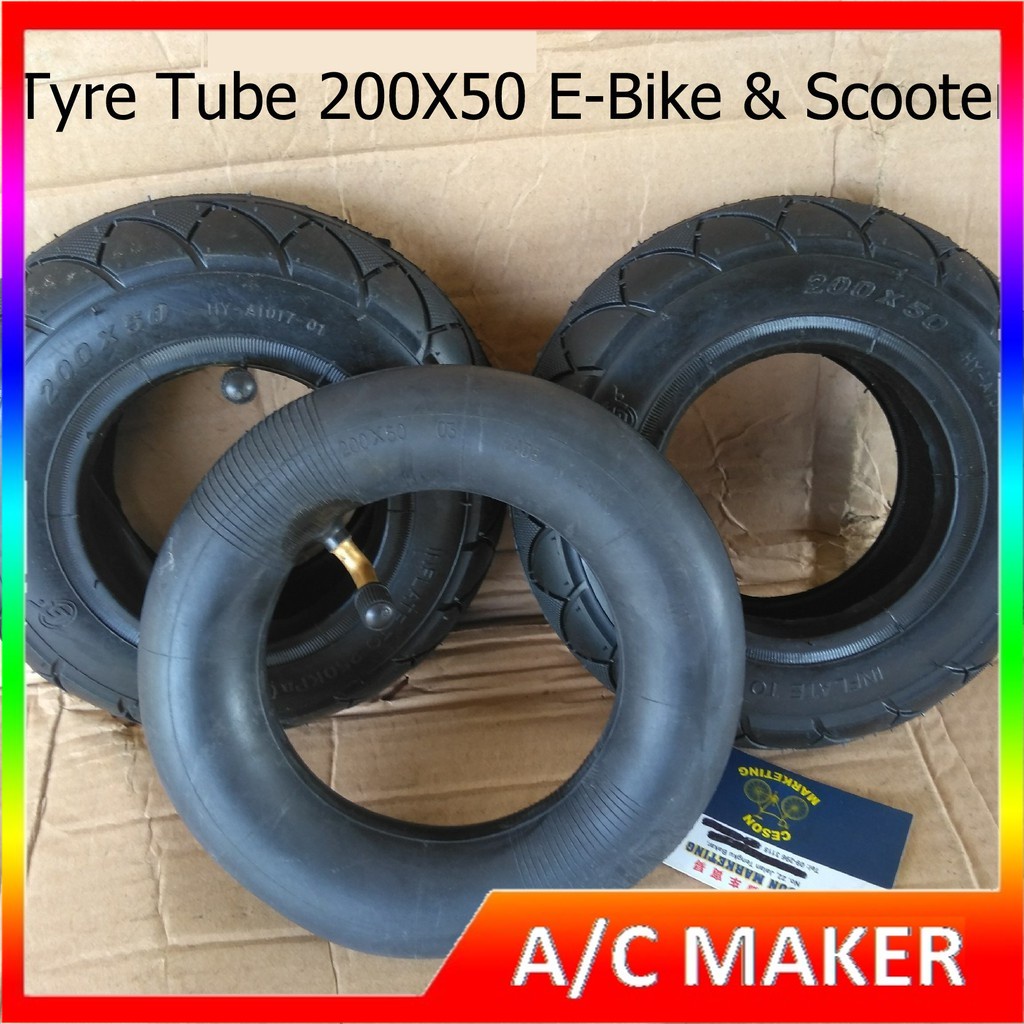 Tyre Tube 200X50 200X50-110 Elektrik Bike Scooter Baby Trolley Tayar Tuib 81/2X2