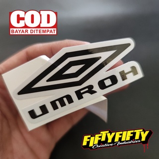 สติกเกอร์ พิมพ์ลาย UMBRO Umrah กันน้ํา สําหรับติดตกแต่งหมวกกันน็อค รถจักรยานยนต์ รถยนต์