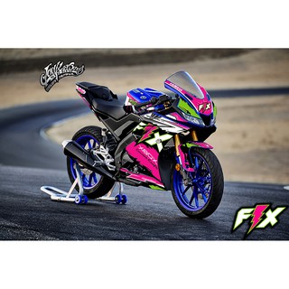 สติ๊กเกอร์แต่งลายรถ YAMAHA YZF R15 V.2 2018-2020 ลาย FX