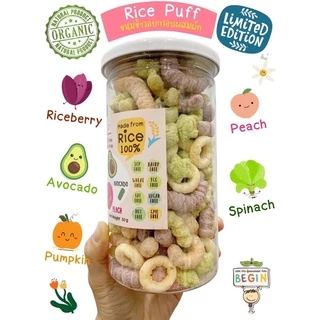 ขายดีอันดับหนึ่ง🥇 Rice Puff เด็ก รวมทุกรส ขนมสำหรับเด็ก ไม่มีปรุงรส ขนมเด็กออแกนิค ขนมเด็กแพ้อาหาร ขนมเด็ก 6 เดือนขึ้นไป