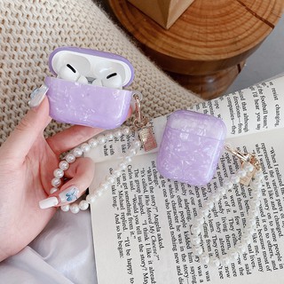 เคสหูฟัง TPU แบบนิ่ม กันกระแทก ประดับไข่มุก สําหรับ AirPods 1 2 3 3 Pro Pro 2 5 สี