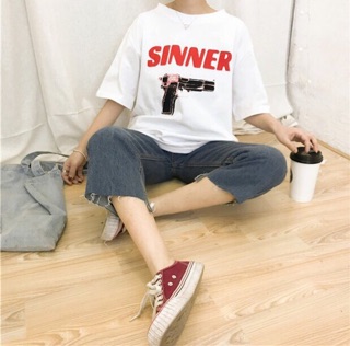 เสื้อ Oversize : ลายปืน