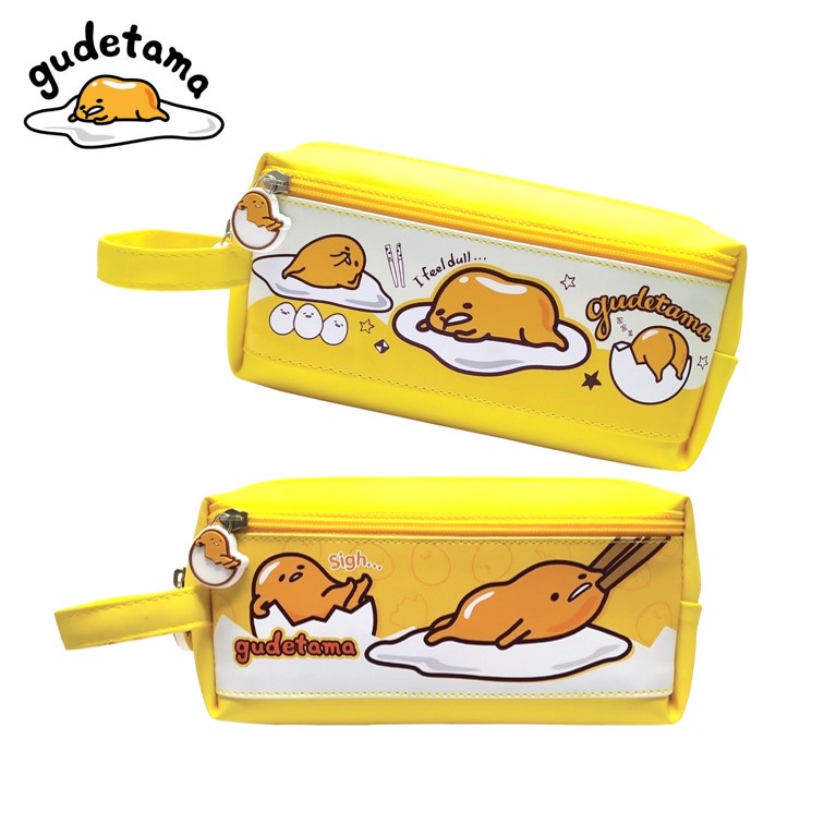 กระเป๋าดินสอ sanrio ลาย Gudetama ไข่ขี้เกียจ ขนาด 22x11 ซม. รุ่น GU-1003 ลิขสิทธิ์แท้ pencil bag