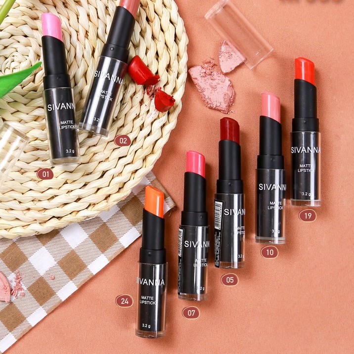 ♦️ส่งด่วน | ถูก | ของแท้ ♦️Sivanna Matte Lipstick #HF308