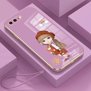 เคสซิลิโคน ลายตุ๊กตาเสือน่ารัก ขอบตรง สําหรับ Vivo Y35 Vivo Y97 Vivo Y76 5G Vivo Y76S Vivo Z6