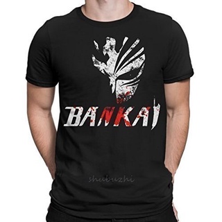 เสื้อยืดผ้าฝ้ายพิมพ์ลายขายดี เสื้อยืดแขนสั้น คอกลม ผ้าฝ้าย พิมพ์ลาย Bleach Bankai แฟชั่นสําหรับผู้ชาย