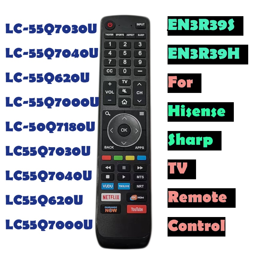 ใหม่ EN3R39S EN3R39H สําหรับ Hisense Sharp TV รีโมทคอนโทรล LC-55Q7030U LC-55Q7040U LC-55Q7030U LC-55