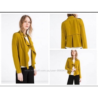 แท้💯%พร้อมส่ง🚛 ZARA Jacket เสื้อคลุมสีมัสตาร์ด สีกรม