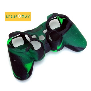 เคสซิลิโคนสําหรับ Ps 2 Ps 3 Controller - สีเขียวเข้ม + ดํา