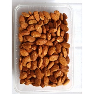 อัลมอนด์ Almond อบธรรมชาติ อบเกลือ เต็มเม็ด เกรดพรีเมี่ยม จาก USA ขนาด 500 กรัม