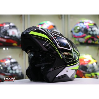 เหลือ2,241 ใส่โค้ด 4HQAFL หมวกกันน็อค ID HELMETS รุ่น HYBRID BLACK/YELLOW