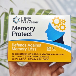 อาหารเสริมบำรุง เซลล์สมอง Memory Protect 24 Vegetarian Capsules (Life Extension®)