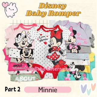 Minnie Part 2 (ตัดเล็ก) ชุดรอมเปอร์ ดิสนีย์ สําหรับเด็กทารกแรกเกิด