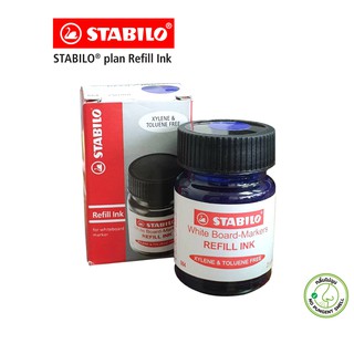 [Official Store] STABILO Plan หมึกเติม Refill Ink ปากกาไวท์บอร์ด ไวท์บอร์ด  - สีน้ำเงิน จำนวน 1 ขวด (กลิ่นไม่ฉุน)