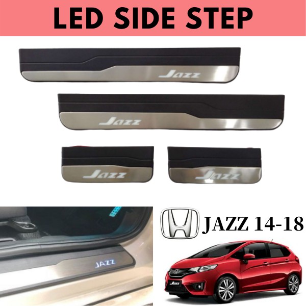 Honda jazz GK ภายใน led ด้านข้างประตู step Protector อุปกรณ์เสริม 2014 2015 2016 2017 2018 2019 2020