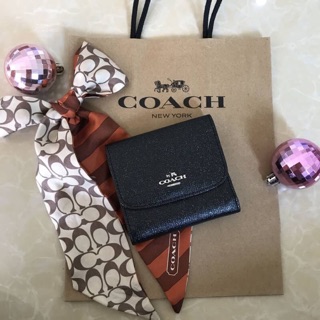 Coach กระเป๋าตังใบสั้น 3 พับ