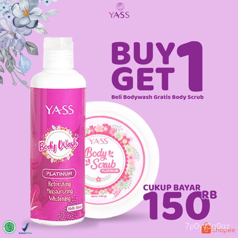 Buy 1 get 1 (platinum bodywash + platinum Body Scrub) Shopee Thailand