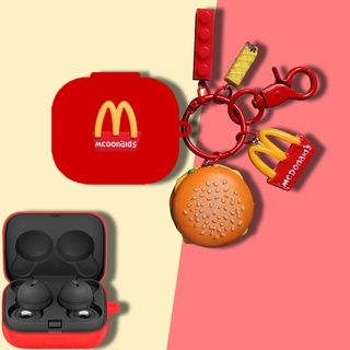 Sony LinkBuds Case Creative Burger จี้ Space นักบินอวกาศพวงกุญแจจี้ Sony WF-L900 หูฟังบลูทูธฝาครอบ Tide ยี่ห้อ Kaws หมีรุนแรงจี้ Sony LinkBuds L900 ฝาครอบ