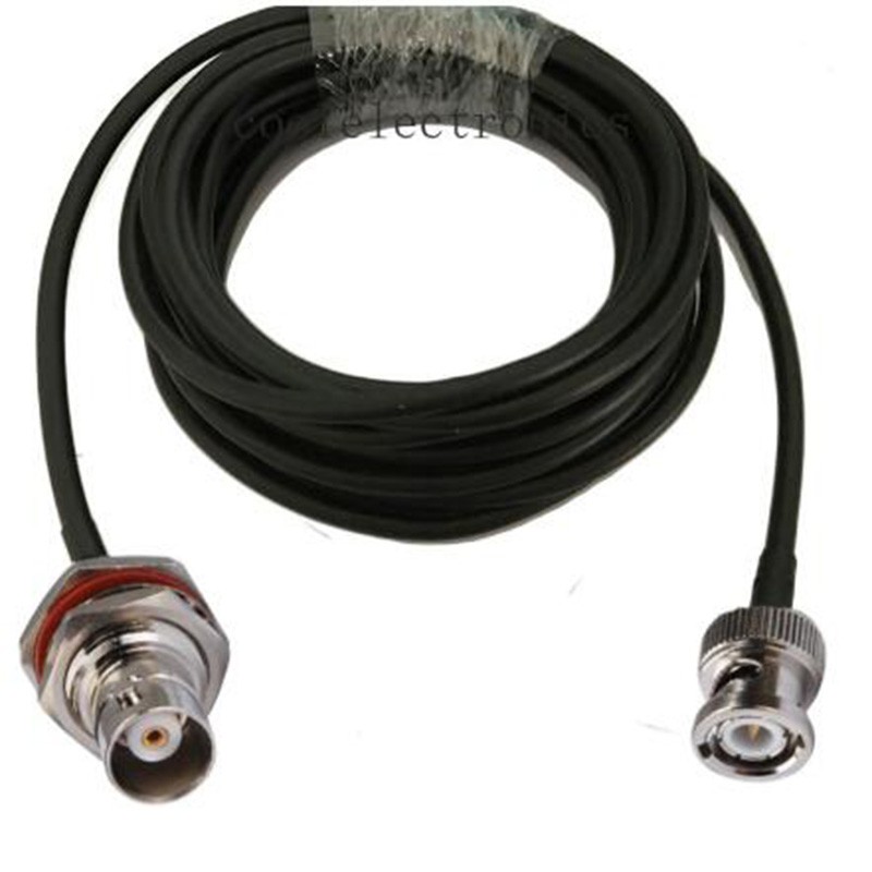 BNC Male to BNC Female O-ring Connector RG58 50-3 RF Coax Coaxial Cable 50ohm 50CM 1m 2m 3m 5m 10m 1