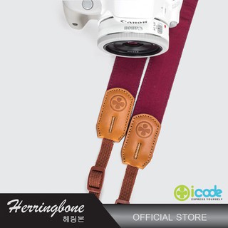 iCode สายคล้องกล้องPublic30-CANVAS BURGUNDY
