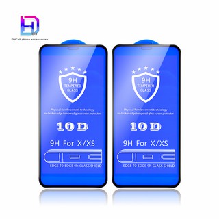 [ซื้อสองแถมหนึ่ง] ฟิล์มป้องกันโทรศัพท์มือถือ HD 10D สําหรับ iPhone13 14 12 11 xr ix i8plu