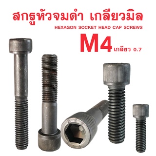 สกรูหัวจมดำ น็อตหัวจม M4