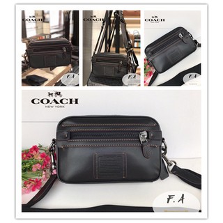 F.A (ของแท้ 100%) กระเป๋าสะพายข้างผู้ชาย COACH 69331 กระเป๋าสะพาย กระเป๋าทรงสี่เหลี่ยมเล็ก  กระเป๋ากล้อง  สไตล์  unisex