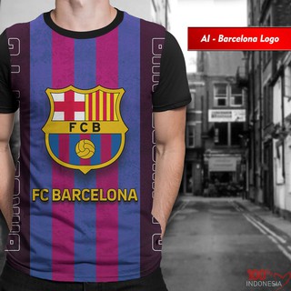 Barcelona เสื้อเชิ้ตแบบเต็มพิมพ์ลาย