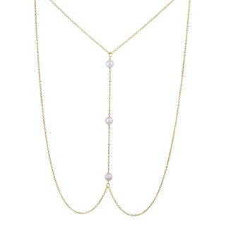 SWAN - Clara Pearl Necklace สร้อยคอโซ่เงินแท้ ประดับมุกแท้ มุกน้ำจืด