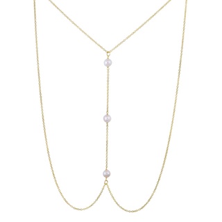 SWAN - Clara Pearl Necklace สร้อยคอโซ่เงินแท้ ประดับมุกแท้ มุกน้ำจืด