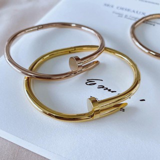 ADIZO เครื่องประดับเคลือบ ทองแท้ 18K กำไล ตะปู Le Bracelet De Clou