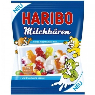 Haribo Milchbaran Haribo 175g เยลลี่ หรือกัมมี่แบร์ ตราฮาริโบ้ เจลลี่ ขนม ขนมขบเคี้ยว ขนมหวาน