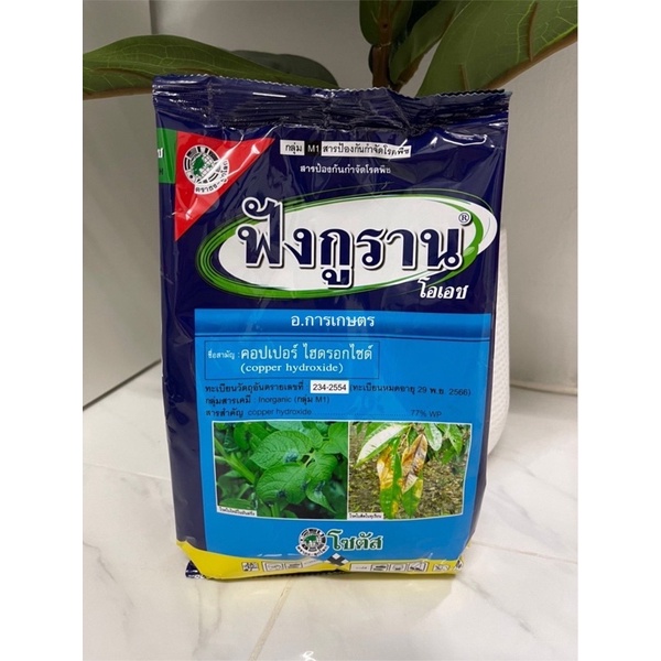 ใช้โค้ตพร้อมกันได้ ฟังกูราน ขนาด 500กรัม ป้องกันกำจัด แคงเกอร์ ส้ม มะนาว ผัก คอปเปอร์ ไฮดรอกไซด์