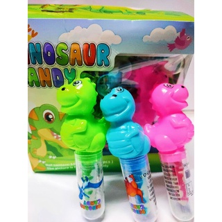 จุกลูกอมไดโนเสาร์🦕🦖1ชิ้นคละสี dinosaur candy 🍭 หลากสี ชมพู💓 ฟ้า 💙เขียว🟢 ลูกอมปากเปลี่ยน