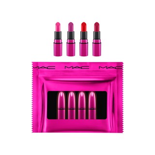 ของแท้ MAC Shiny Pretty Things Pink Mini Lipstick Kit  พร้อมส่ง