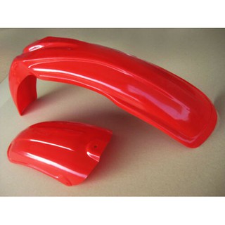 YAMAHA YZ125 YZ100 YZ250 FRONT &amp; REAR FENDER "RED" SET // บังโคลนหน้าหลัง พลาสติก สีแดง สินค้าคุณภาพดี