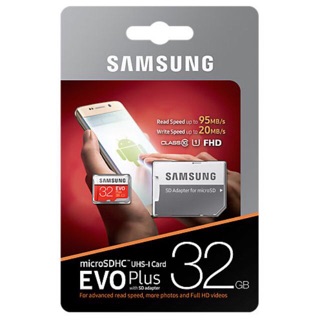 Micro sd card Samsung Evo plus 32Gb ของแท้ 100% รับประกันสินค้า 10 ปี