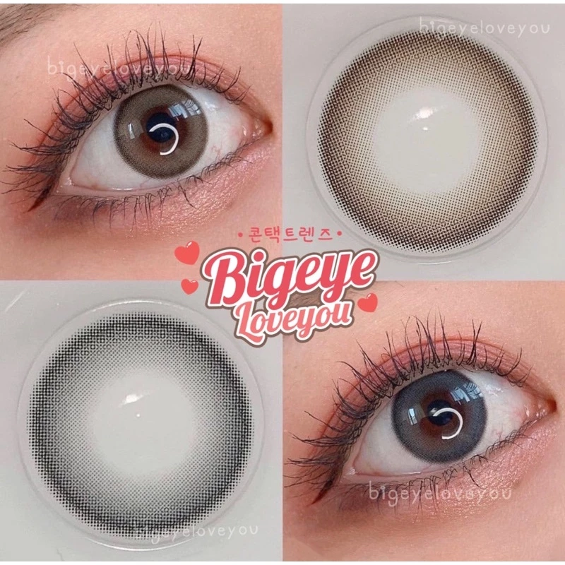 คอนแทคเลนส์🌈Love Too🌈 Brown / Gray (Luxzylens) ขนาดมินิ💖เลนส์นิ่ม ตาหวานฉ่ำ