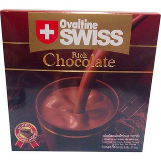 Ovaltine Swiss Rich Chocolate 10s 296g โอวัลตินสวิสริชช็อกโกแลต 10s 296g